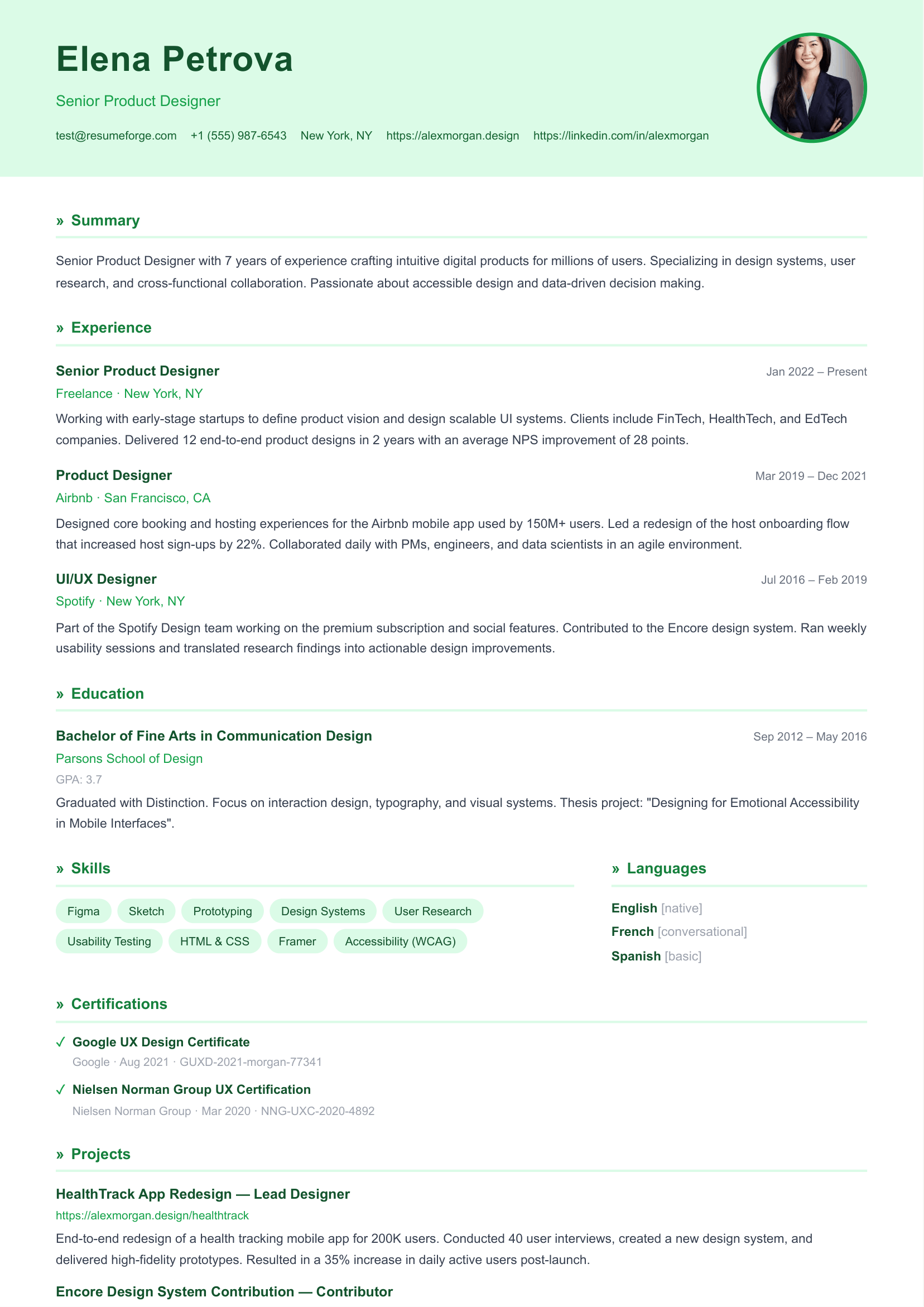 Spring template preview